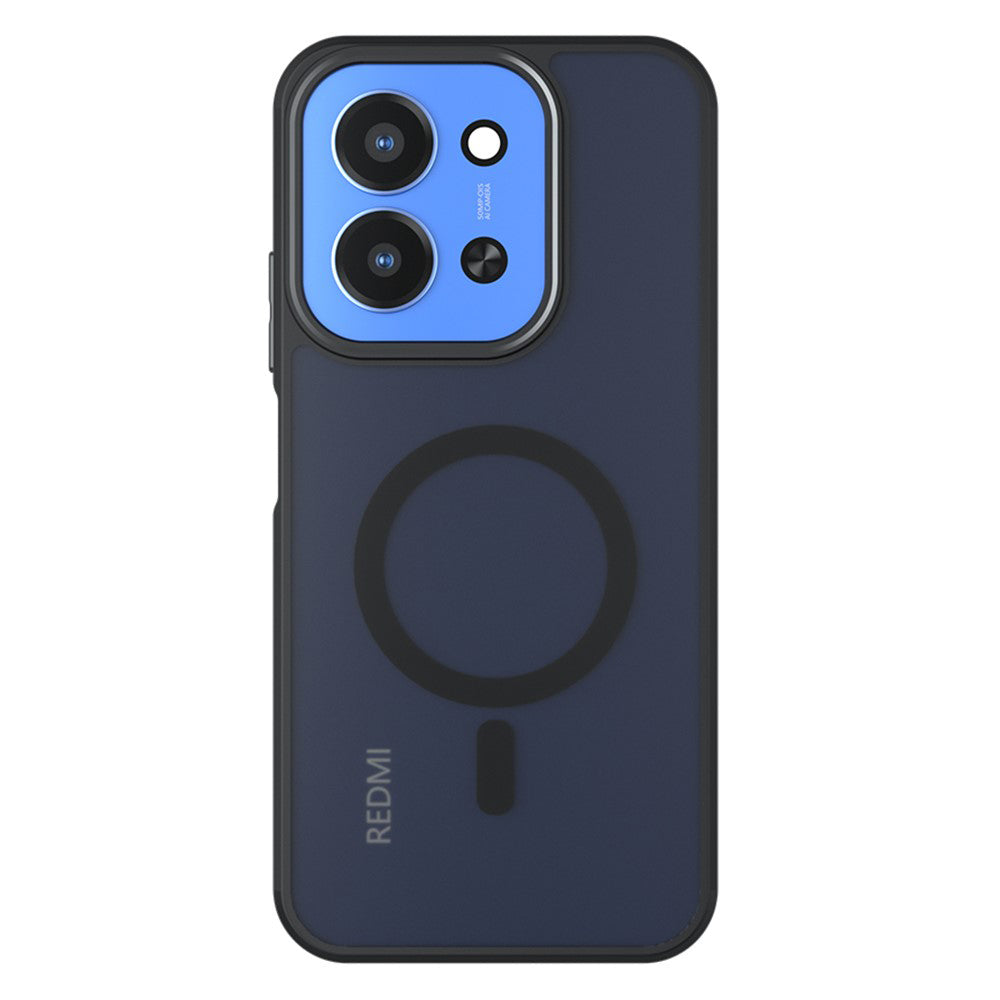 Funda MagSafe para Xiaomi Redmi 15C 5G / 15C 4G, Techsuit, PureFrost, Negra Satinada