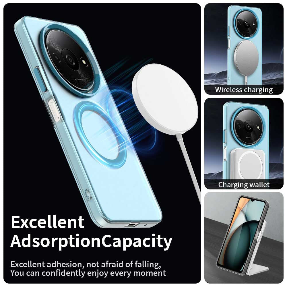 Funda MagSafe para Xiaomi Redmi A3x / A3, Techsuit, CandyCase, Azul