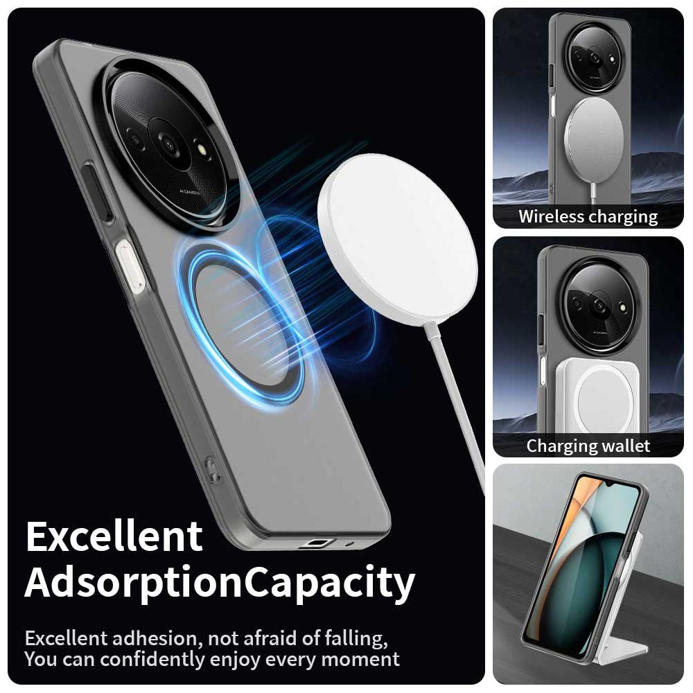 Funda MagSafe para Xiaomi Redmi A3x / A3, Techsuit, CandyCase, Negra