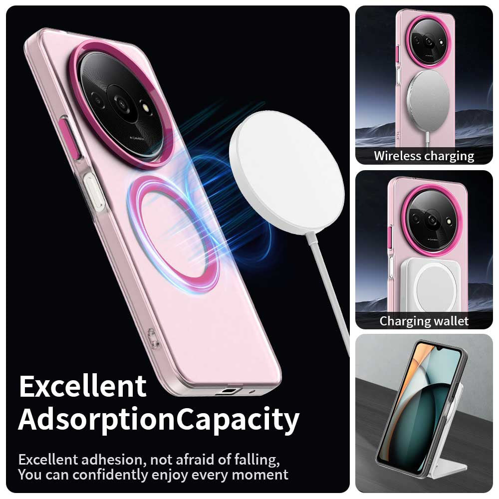 Funda MagSafe para Xiaomi Redmi A3x / A3, Techsuit, CandyCase, Rosa