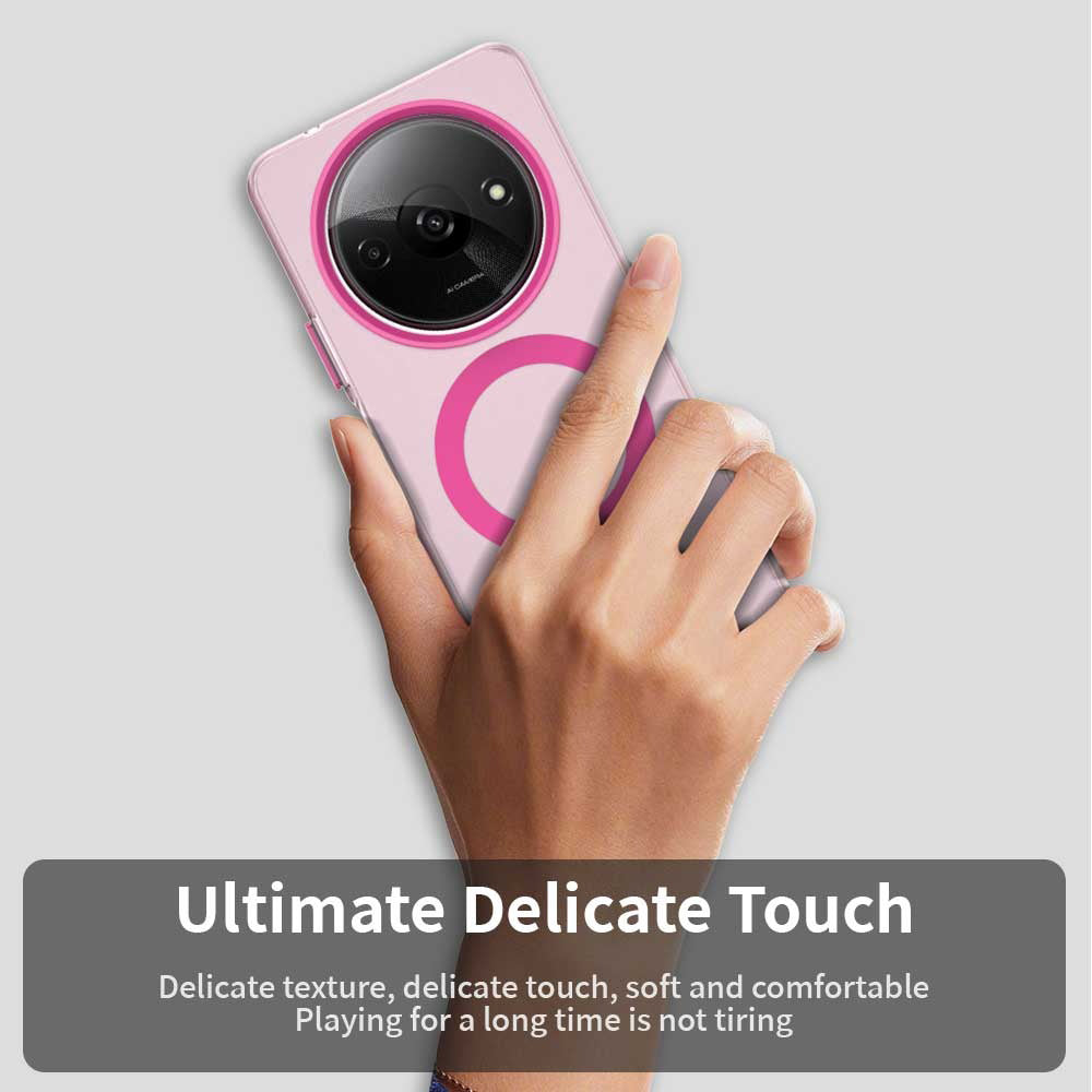 Funda MagSafe para Xiaomi Redmi A3x / A3, Techsuit, CandyCase, Rosa
