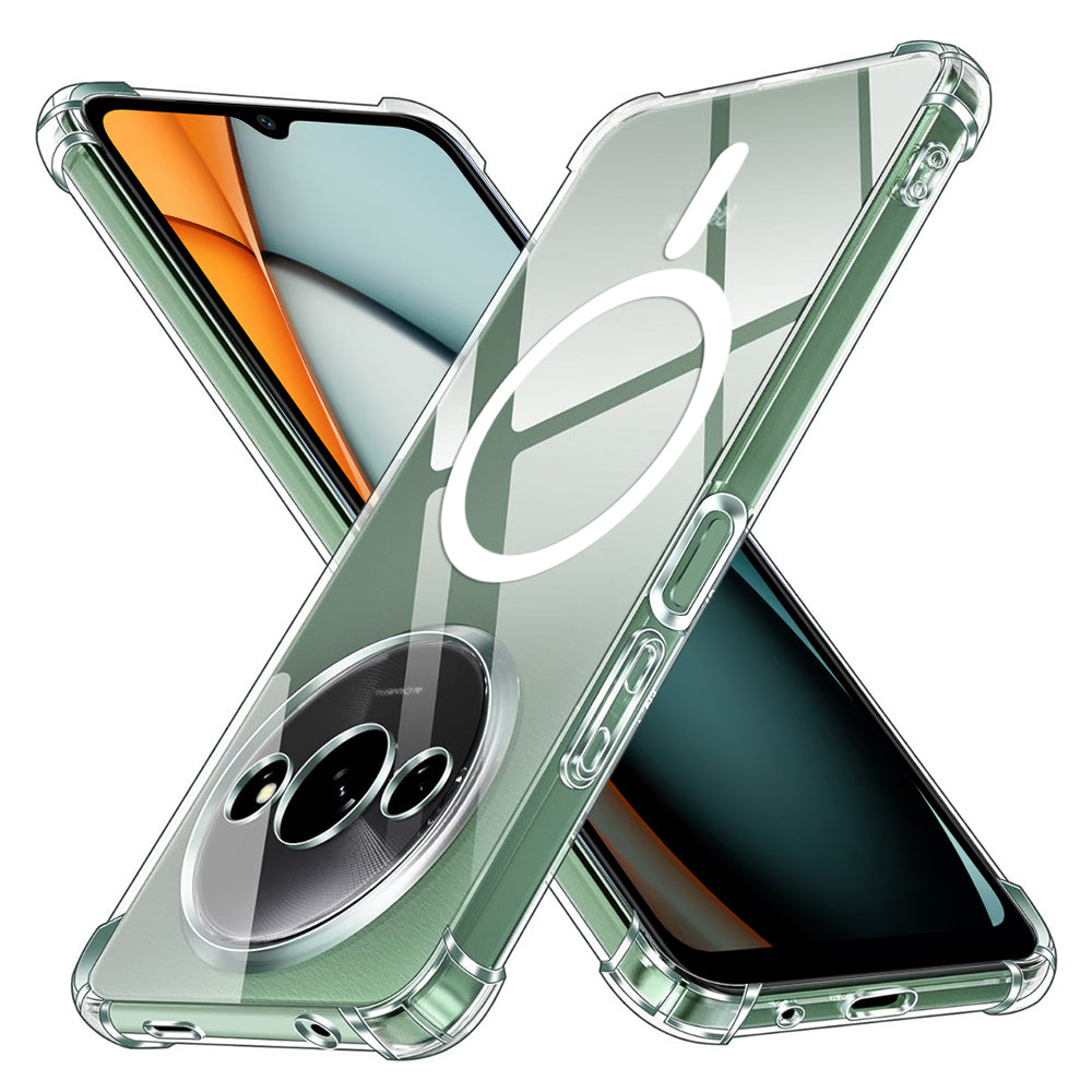 Funda MagSafe para Xiaomi Redmi A3x / A3, Techsuit, a prueba de golpes, Transparente