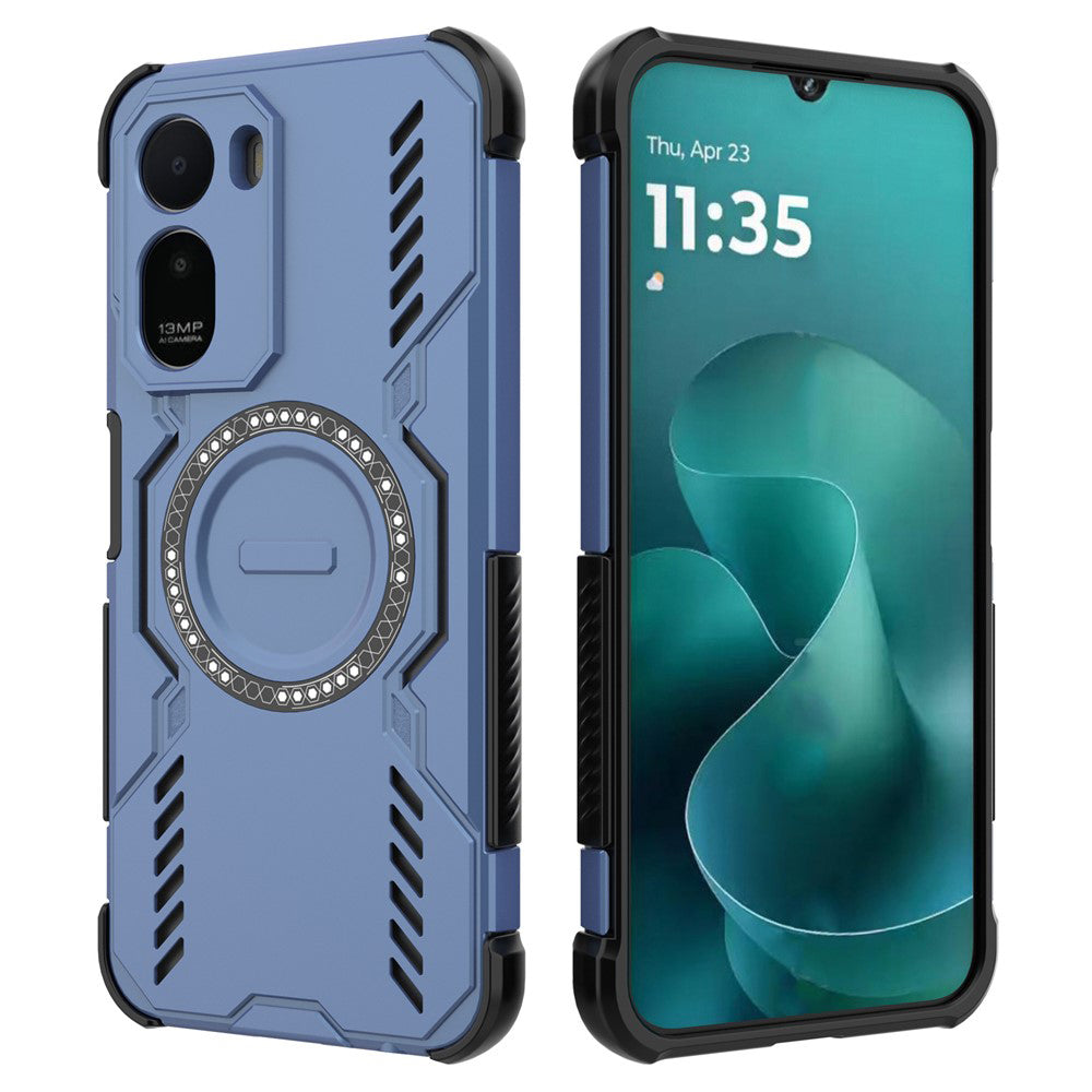 Funda MagSafe para Xiaomi Redmi A7 Pro 4G, Techsuit, ArmorMag, Azul