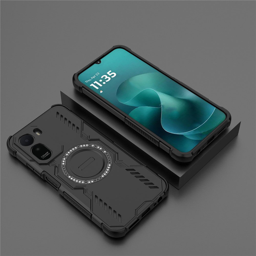 Funda MagSafe para Xiaomi Redmi A7 Pro 4G, Techsuit, ArmorMag, Negra