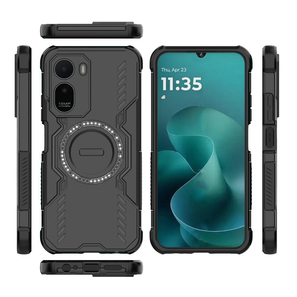 Funda MagSafe para Xiaomi Redmi A7 Pro 4G, Techsuit, ArmorMag, Negra