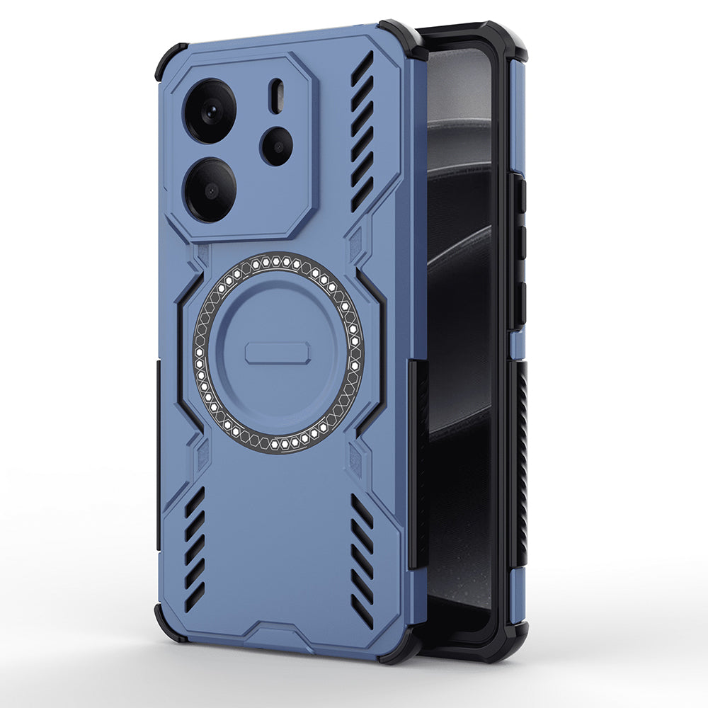 Funda MagSafe para Xiaomi Redmi Note 14 4G (Regional), Techsuit, ArmorMag, Azul