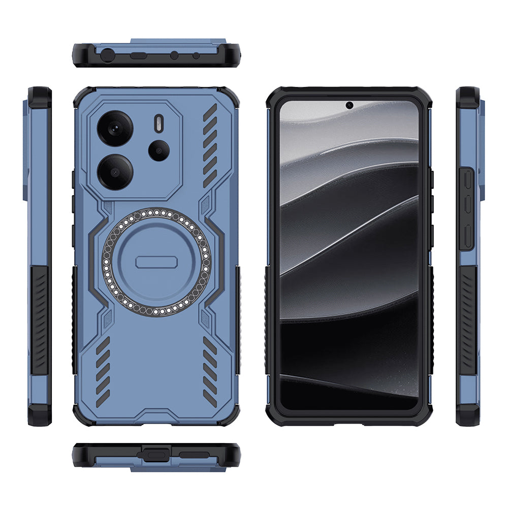Funda MagSafe para Xiaomi Redmi Note 14 4G (Regional), Techsuit, ArmorMag, Azul