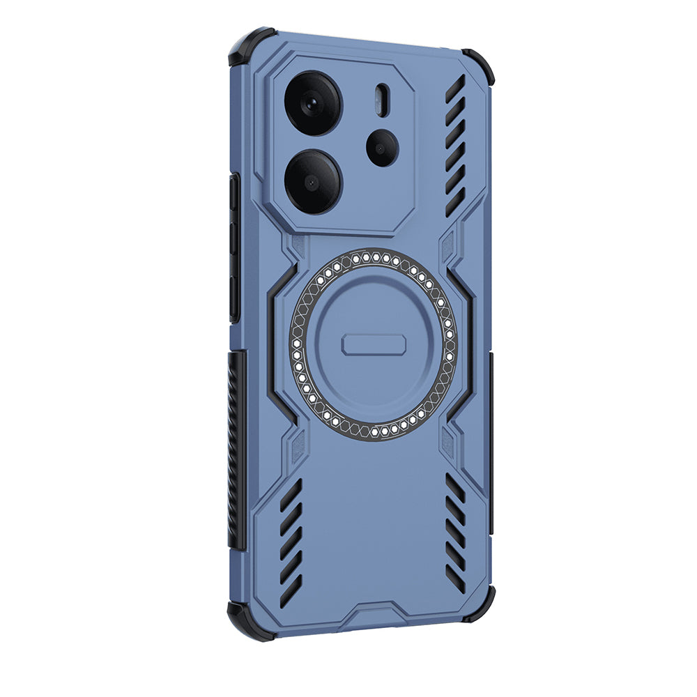 Funda MagSafe para Xiaomi Redmi Note 14 4G (Regional), Techsuit, ArmorMag, Azul