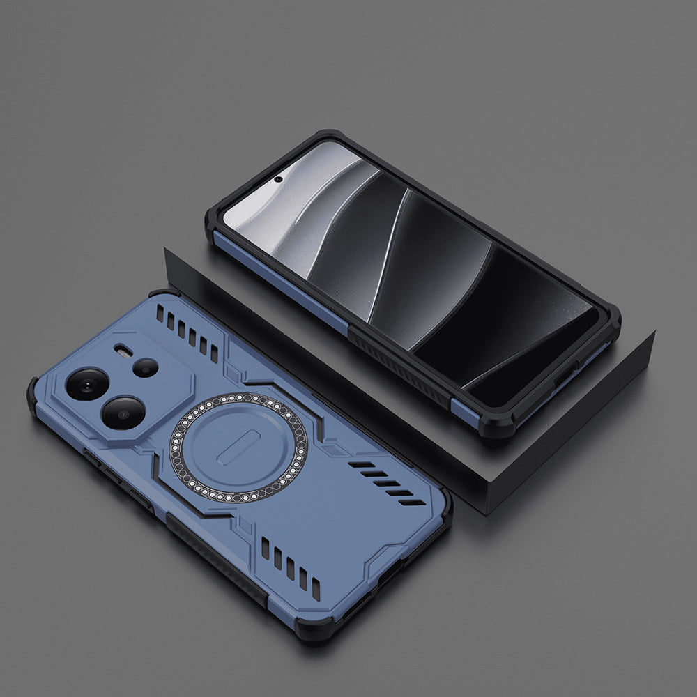 Funda MagSafe para Xiaomi Redmi Note 14 4G (Regional), Techsuit, ArmorMag, Azul