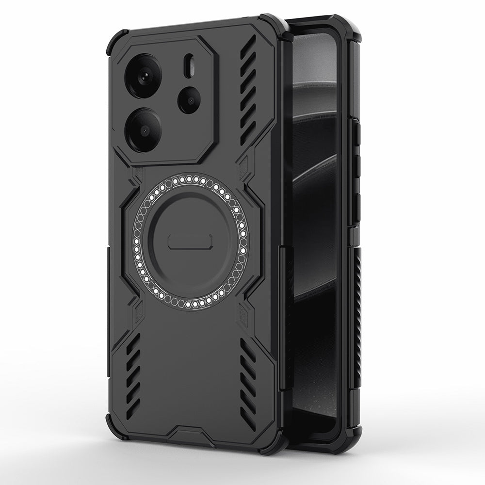 Funda MagSafe para Xiaomi Redmi Note 14 4G (Regional), Techsuit, ArmorMag, Negra