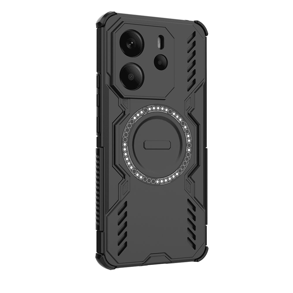 Funda MagSafe para Xiaomi Redmi Note 14 4G (Regional), Techsuit, ArmorMag, Negra