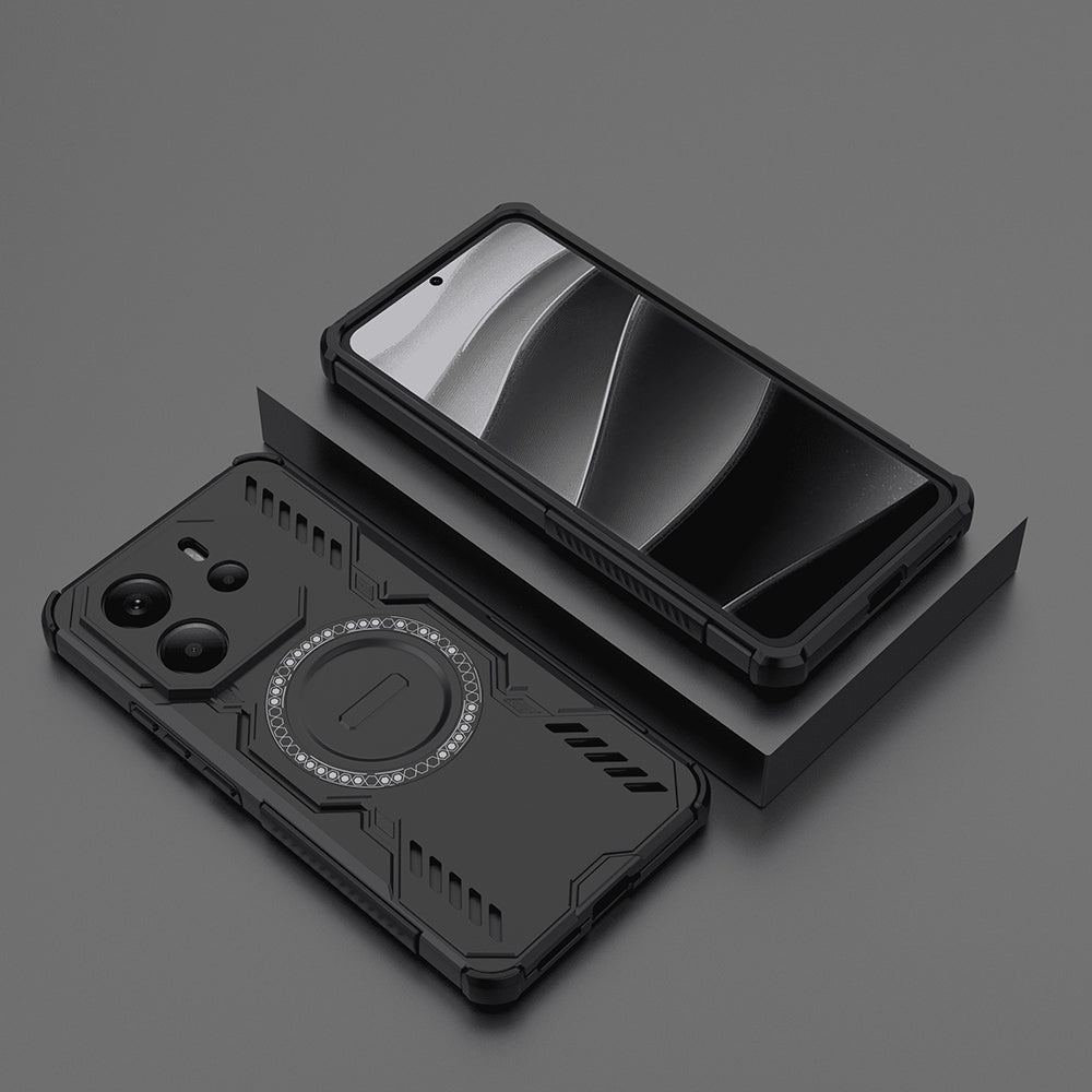 Funda MagSafe para Xiaomi Redmi Note 14 4G (Regional), Techsuit, ArmorMag, Negra