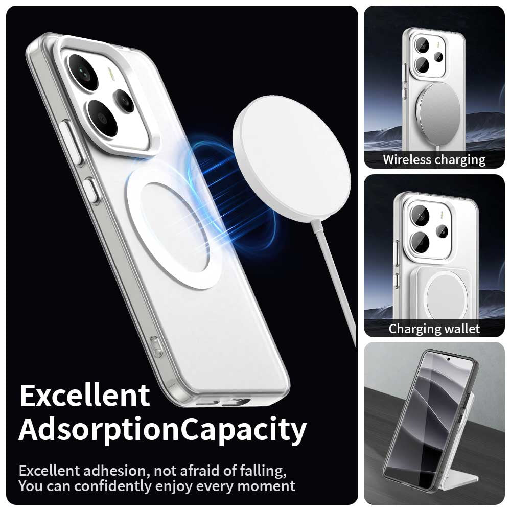 Funda MagSafe para Xiaomi Redmi Note 14 4G (Regional), Techsuit, CandyCase, Blanca