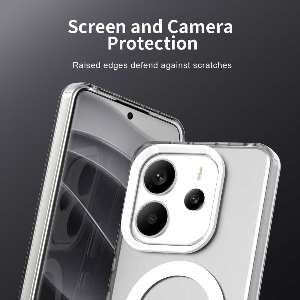 Funda MagSafe para Xiaomi Redmi Note 14 4G (Regional), Techsuit, CandyCase, Blanca