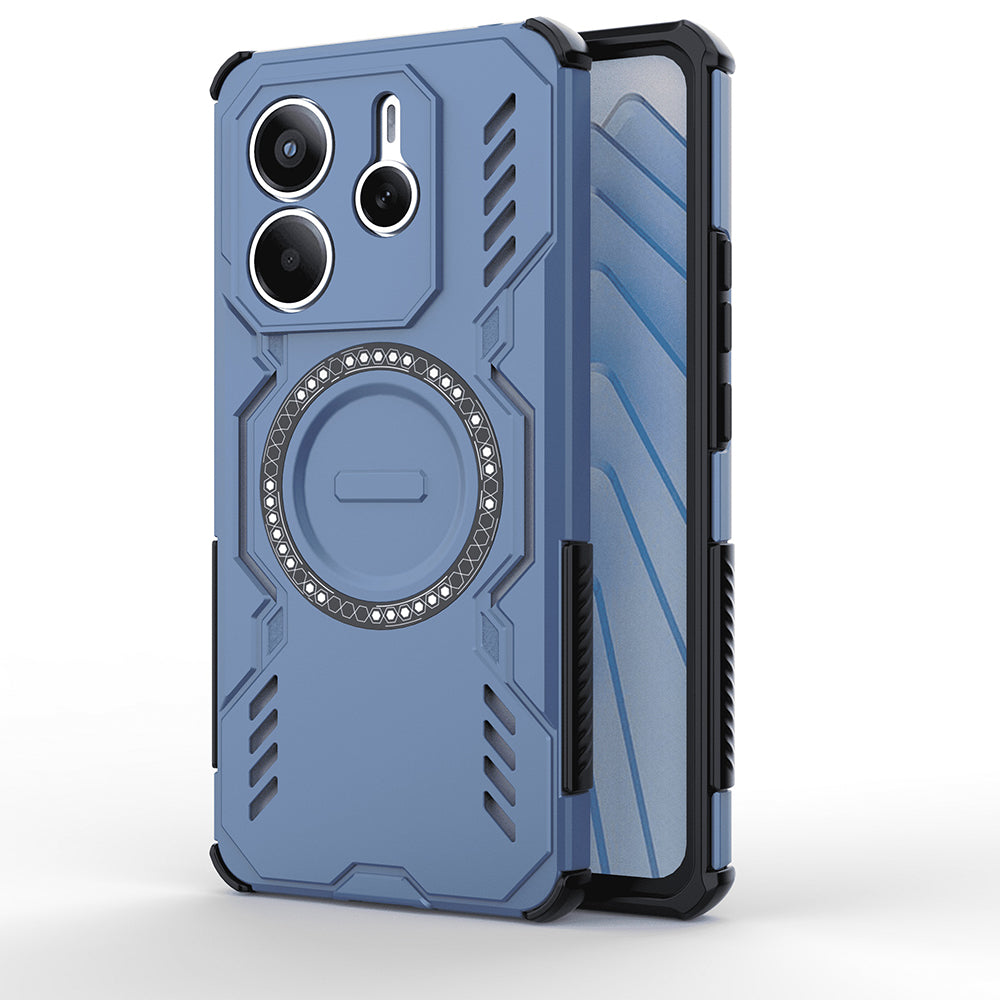 Funda MagSafe para Xiaomi Redmi Note 14 5G, Techsuit, ArmorMag, Azul