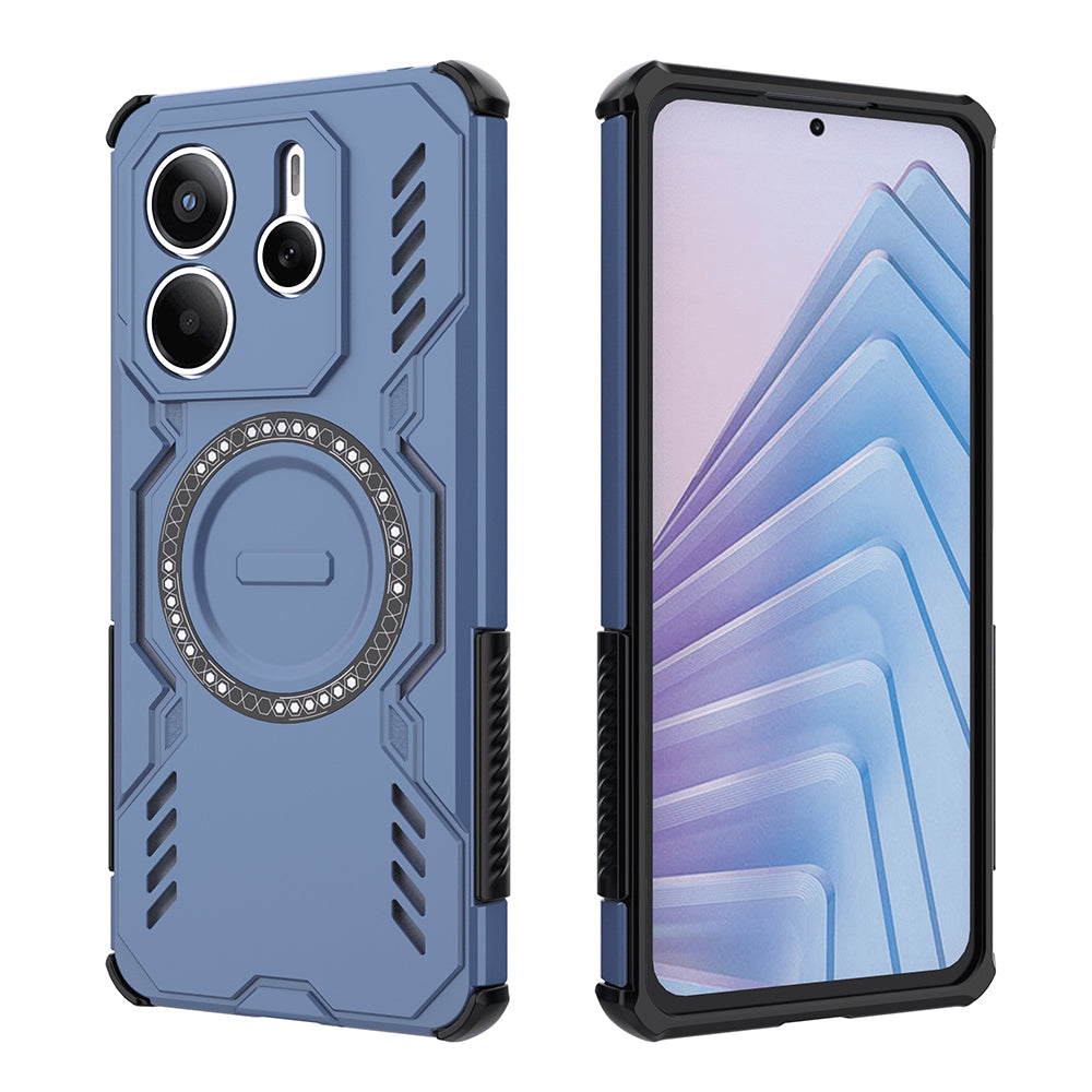 Funda MagSafe para Xiaomi Redmi Note 14 5G, Techsuit, ArmorMag, Azul