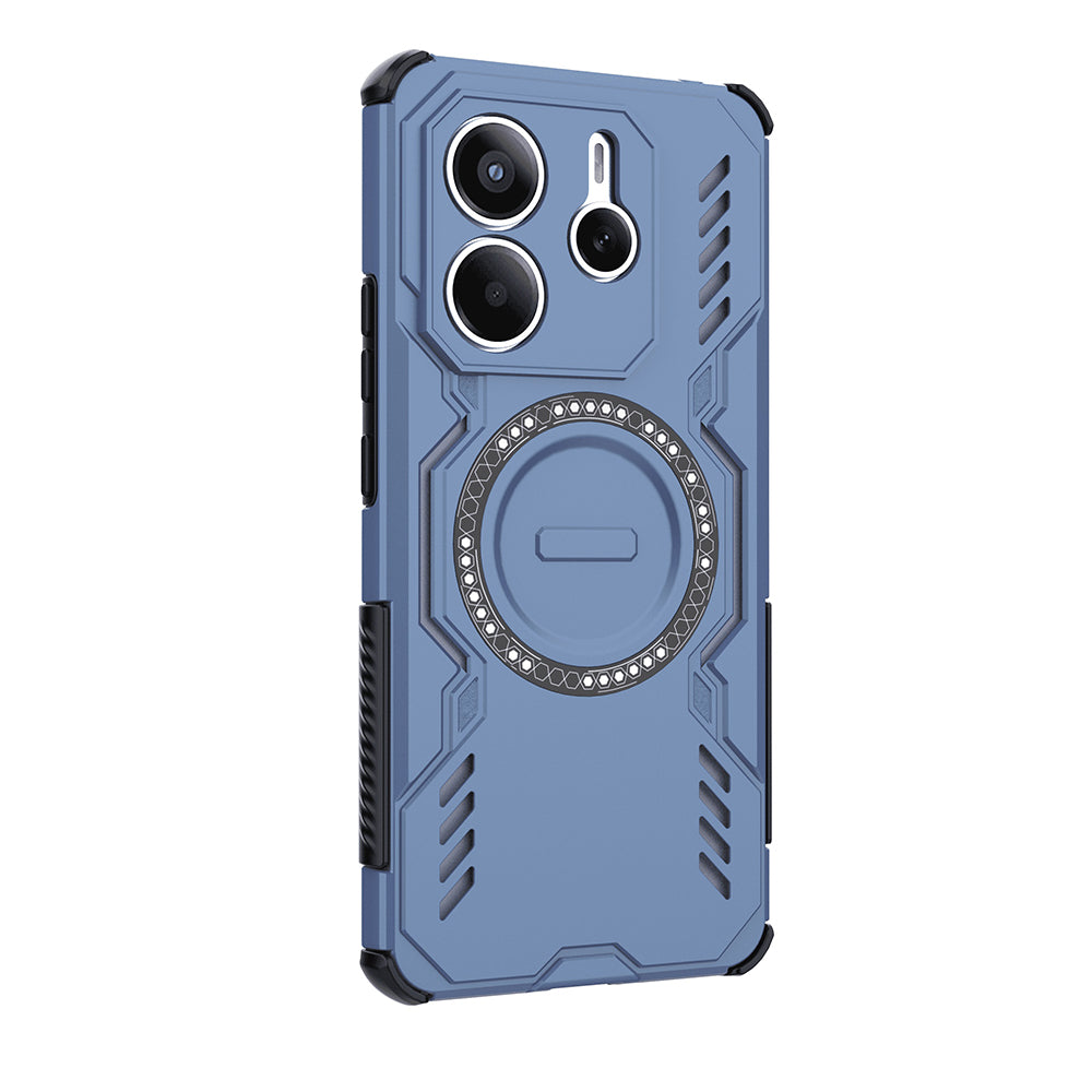 Funda MagSafe para Xiaomi Redmi Note 14 5G, Techsuit, ArmorMag, Azul