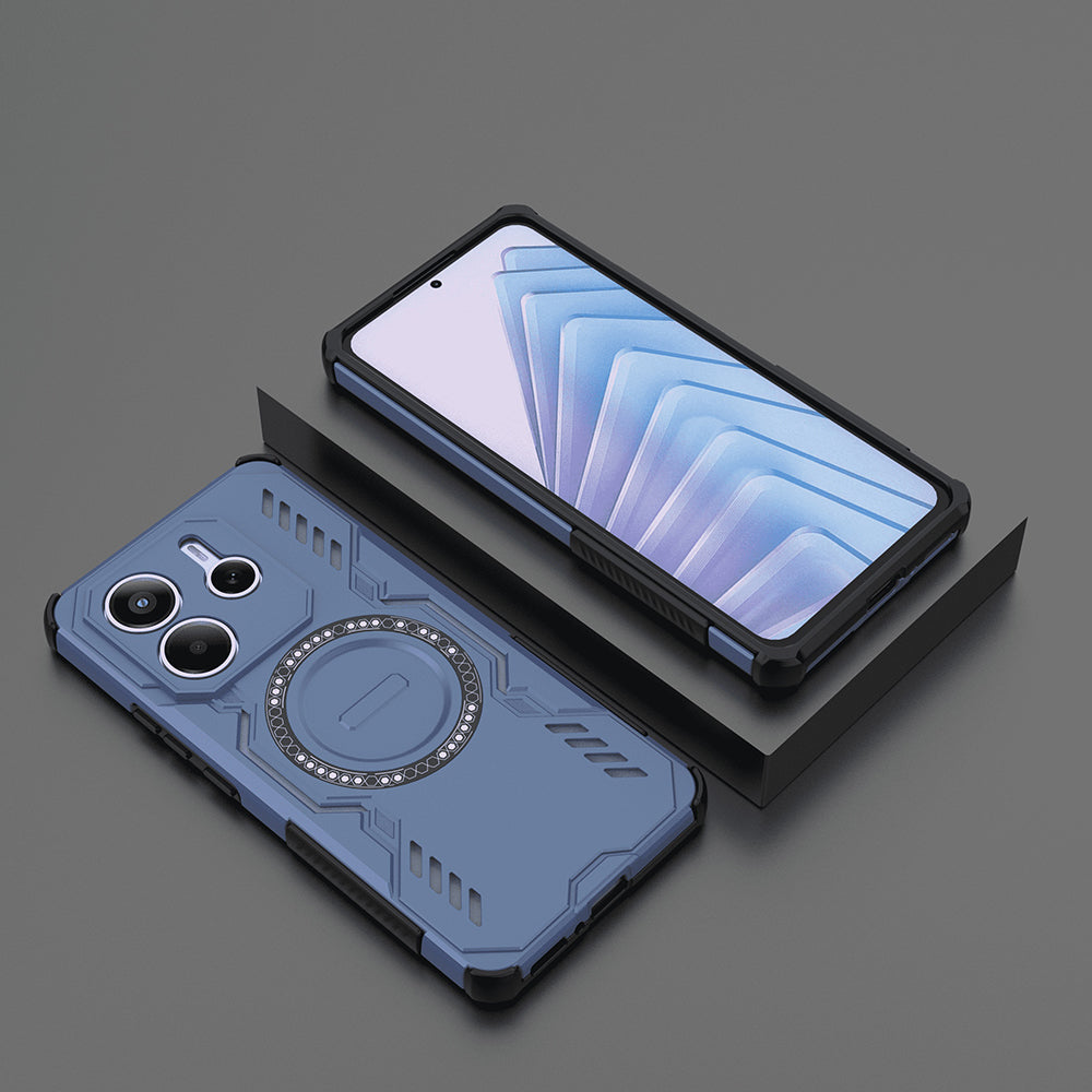 Funda MagSafe para Xiaomi Redmi Note 14 5G, Techsuit, ArmorMag, Azul