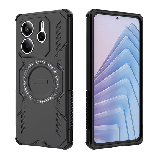 Funda MagSafe para Xiaomi Redmi Note 14 5G, Techsuit, ArmorMag, Negra