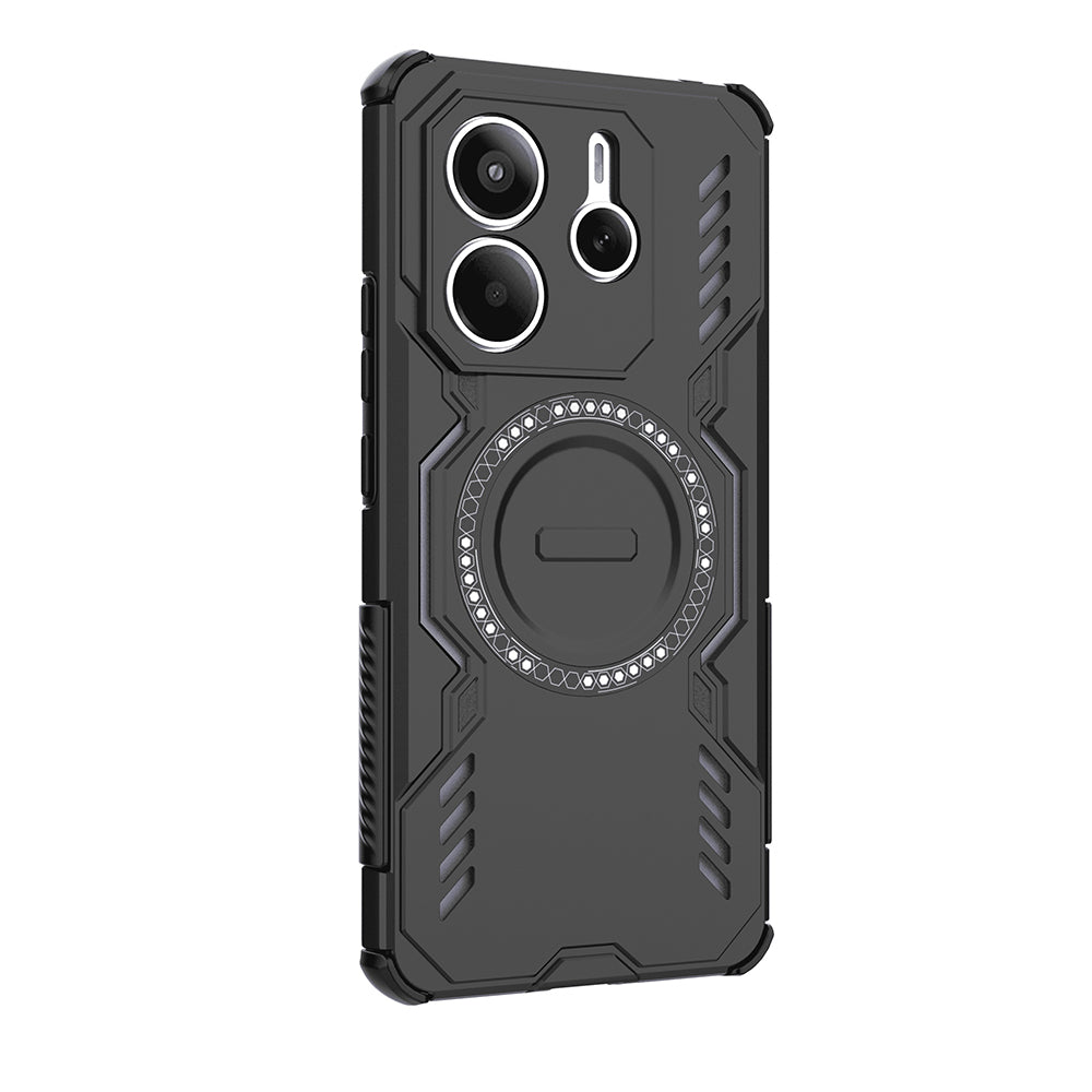 Funda MagSafe para Xiaomi Redmi Note 14 5G, Techsuit, ArmorMag, Negra