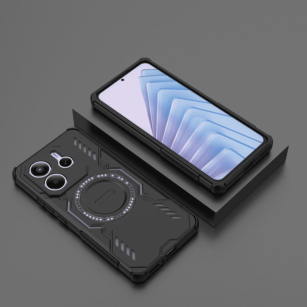 Funda MagSafe para Xiaomi Redmi Note 14 5G, Techsuit, ArmorMag, Negra