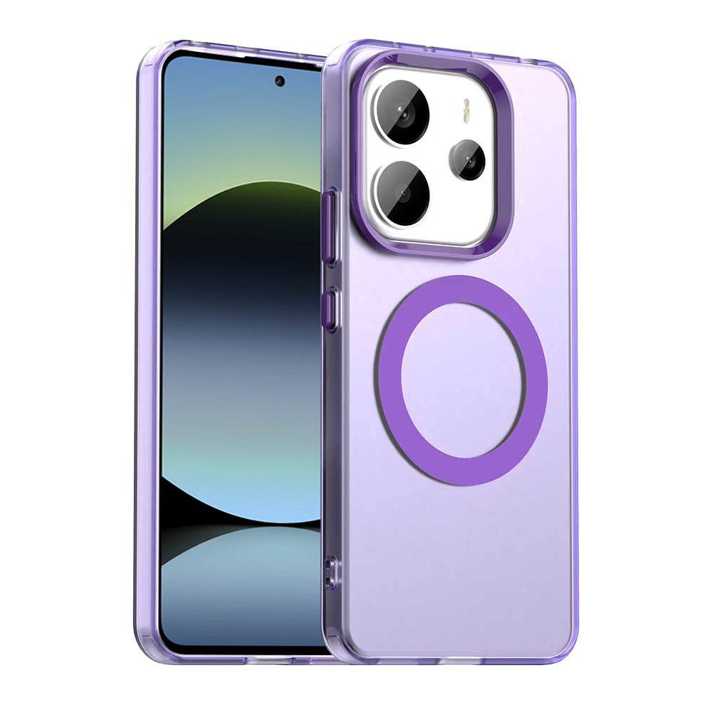 Funda MagSafe para Xiaomi Redmi Note 14 5G, Techsuit, CandyCase, Morado