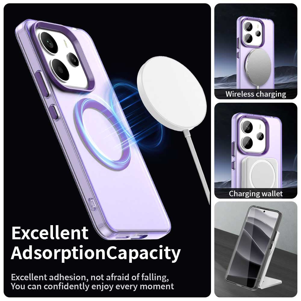 Funda MagSafe para Xiaomi Redmi Note 14 5G, Techsuit, CandyCase, Morado