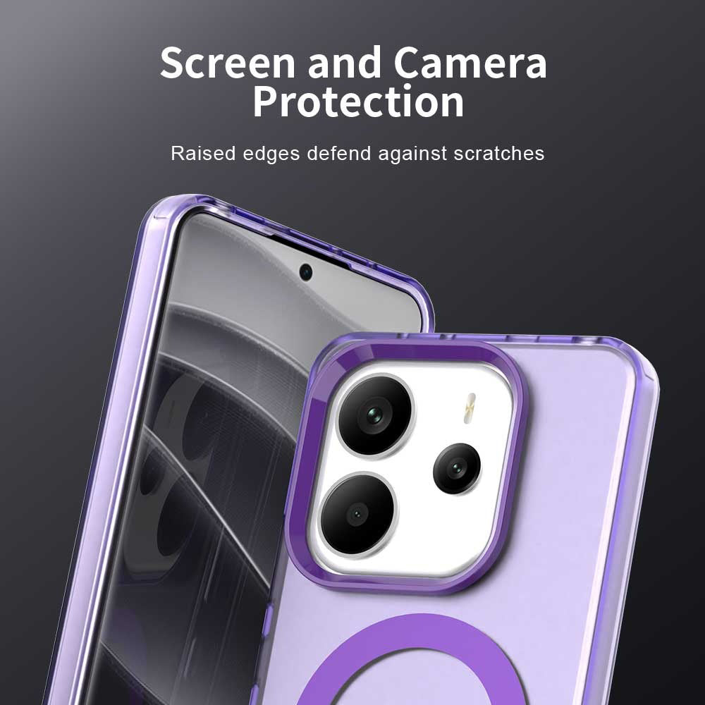 Funda MagSafe para Xiaomi Redmi Note 14 5G, Techsuit, CandyCase, Morado