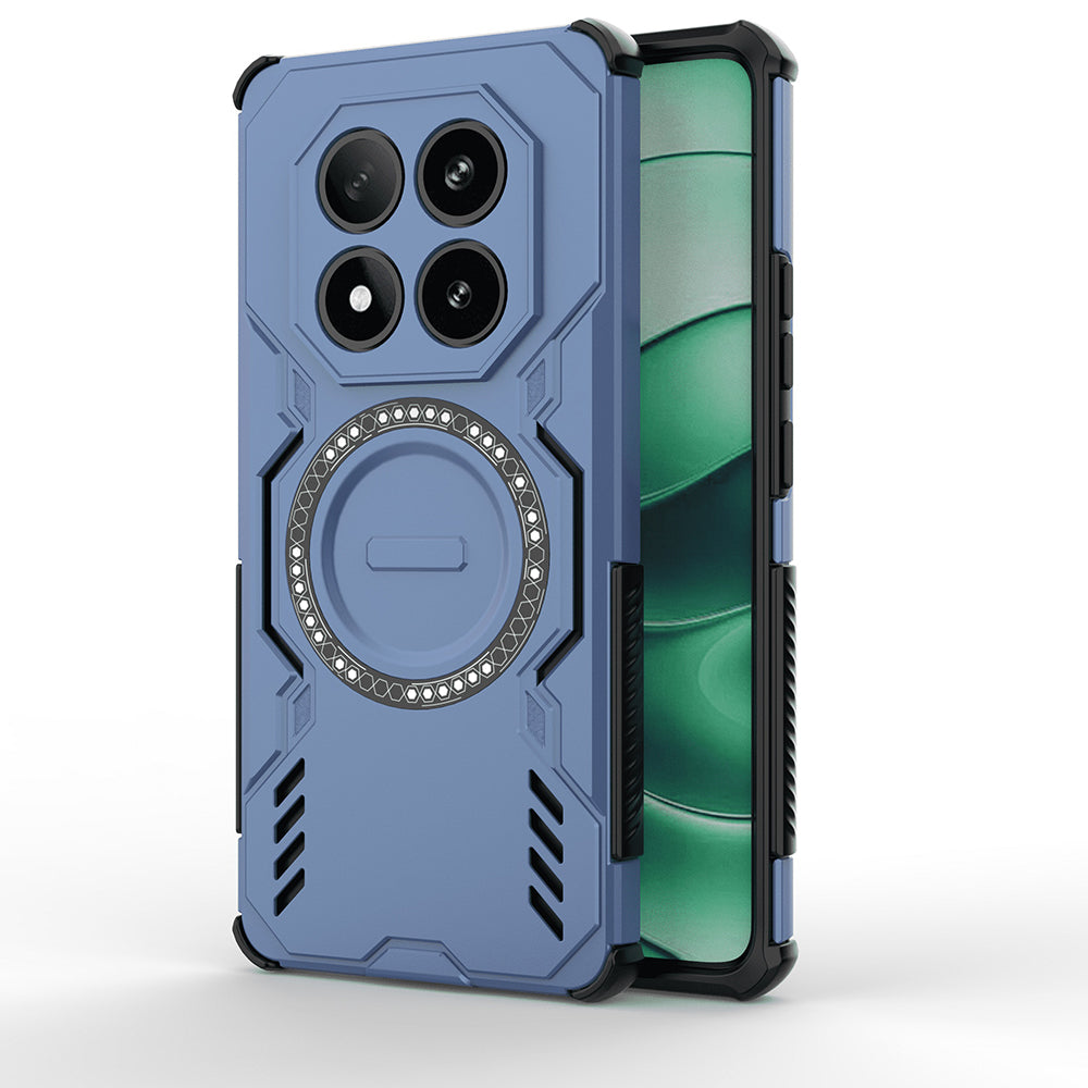 Funda MagSafe para Xiaomi Redmi Note 14 Pro 4G, Techsuit, ArmorMag, Azul