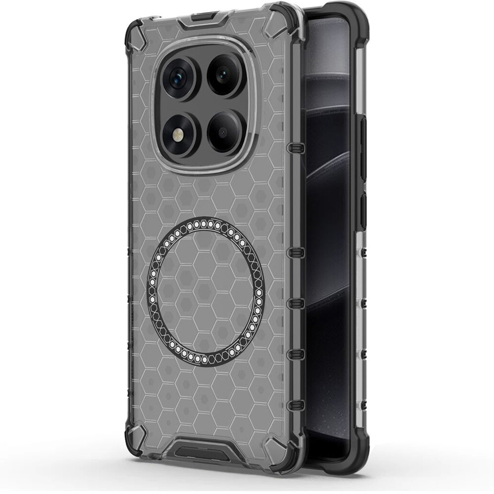 Funda MagSafe para Xiaomi Redmi Note 14 Pro 4G, Techsuit, HoneyComb Shield, Negra