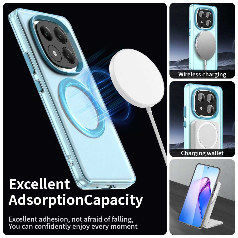 Funda MagSafe para Xiaomi Redmi Note 14 Pro+ 5G, Techsuit, CandyCase, Azul