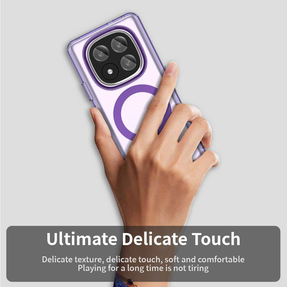 Funda MagSafe para Xiaomi Redmi Note 14 Pro+ 5G, Techsuit, CandyCase, Morado