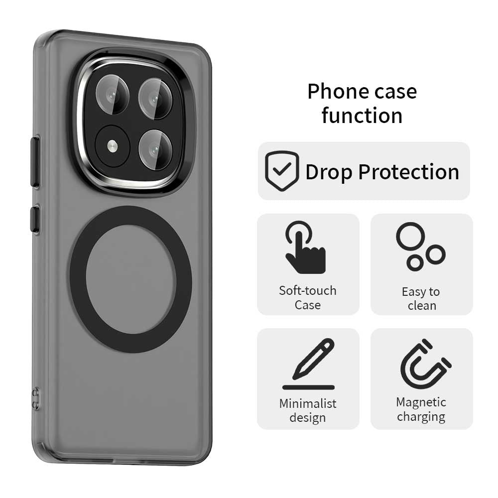 Funda MagSafe para Xiaomi Redmi Note 14 Pro+ 5G, Techsuit, CandyCase, Negra