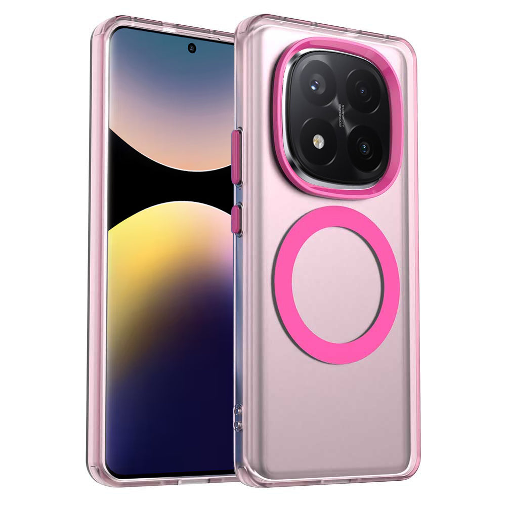 Funda MagSafe para Xiaomi Redmi Note 14 Pro+ 5G, Techsuit, CandyCase, Rosa