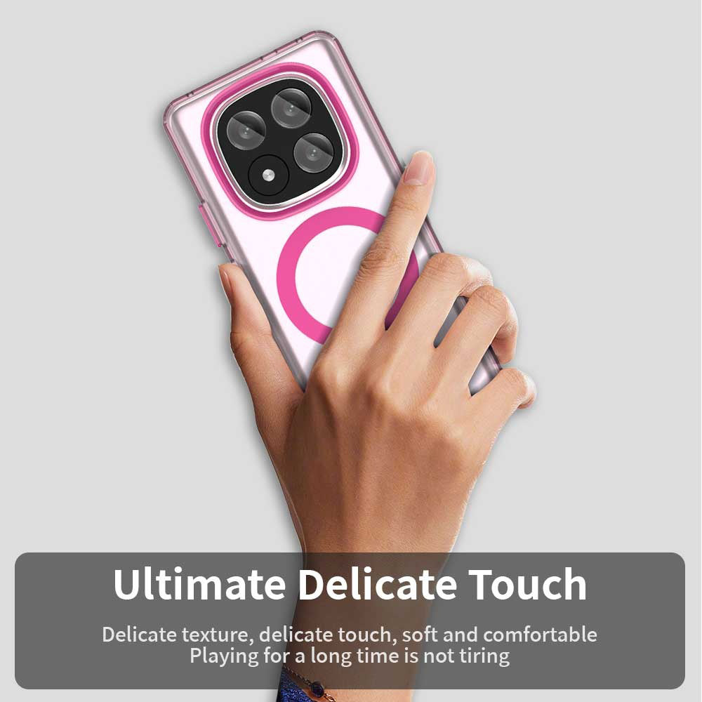 Funda MagSafe para Xiaomi Redmi Note 14 Pro+ 5G, Techsuit, CandyCase, Rosa