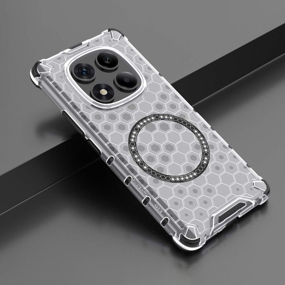 Funda MagSafe para Xiaomi Redmi Note 14 Pro+ 5G, Techsuit, HoneyComb Shield, Blanca
