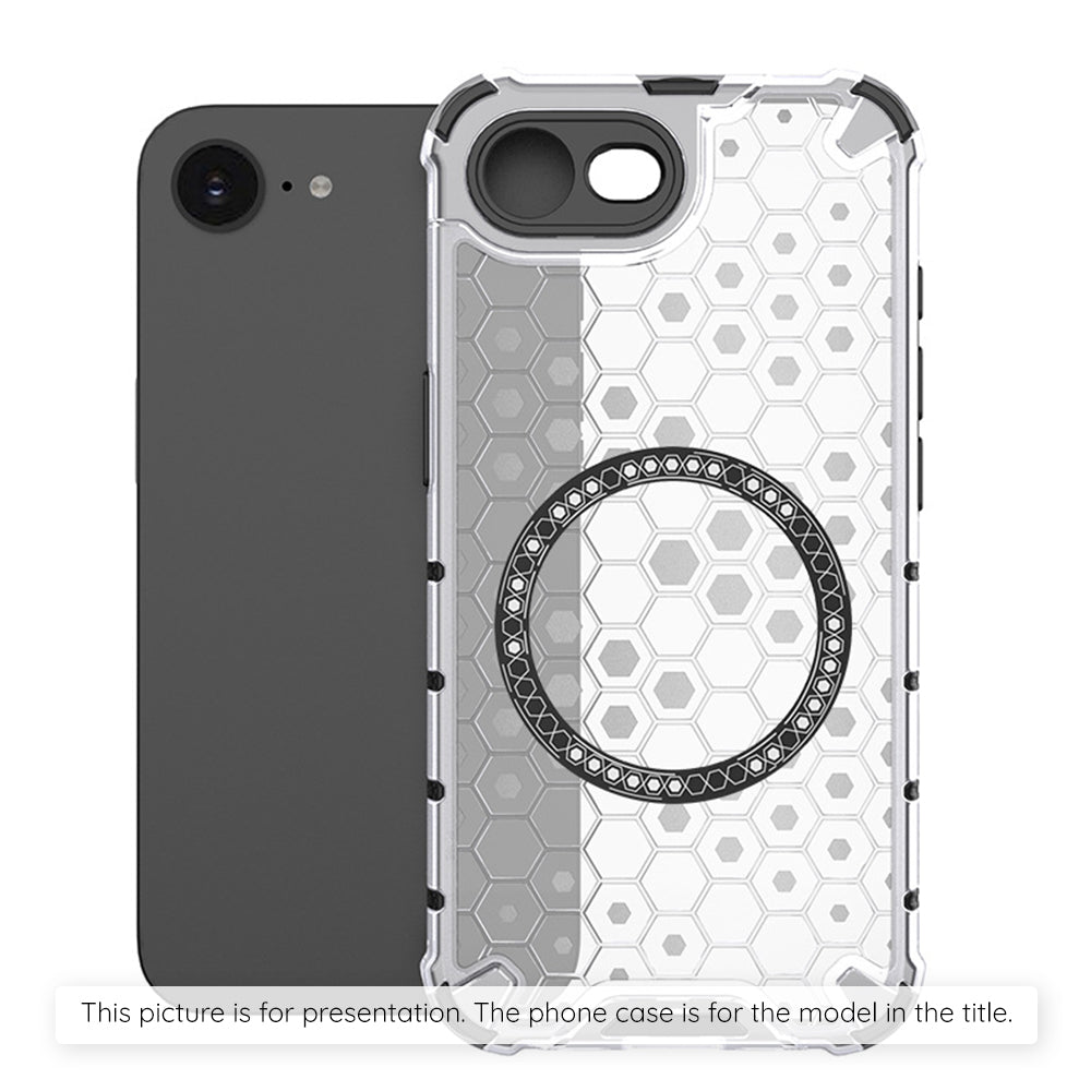 Funda MagSafe para Xiaomi Redmi Note 14S, Techsuit, HoneyComb Shield, Blanca