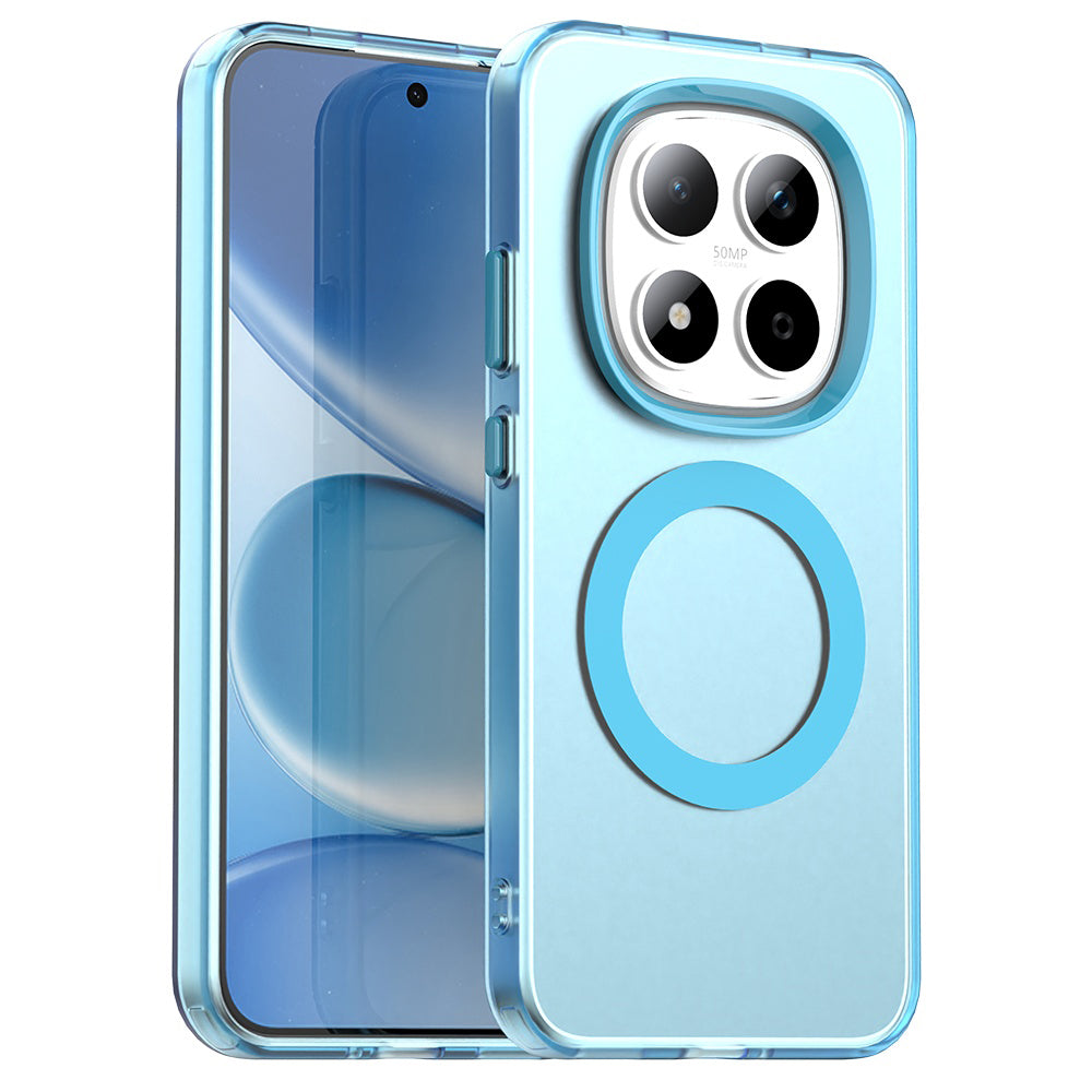Funda MagSafe para Xiaomi Redmi Note 15 Pro 5G, Techsuit, CandyCase, Azul.