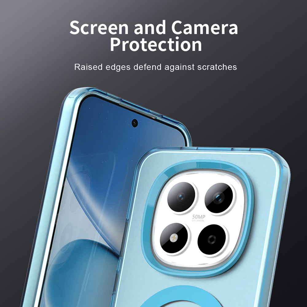 Funda MagSafe para Xiaomi Redmi Note 15 Pro 5G, Techsuit, CandyCase, Azul.
