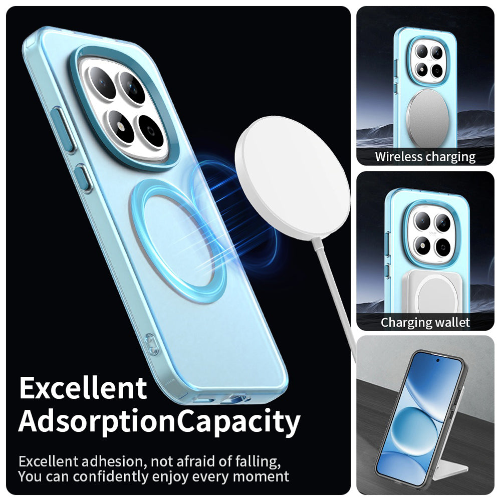 Funda MagSafe para Xiaomi Redmi Note 15 Pro 5G, Techsuit, CandyCase, Azul.