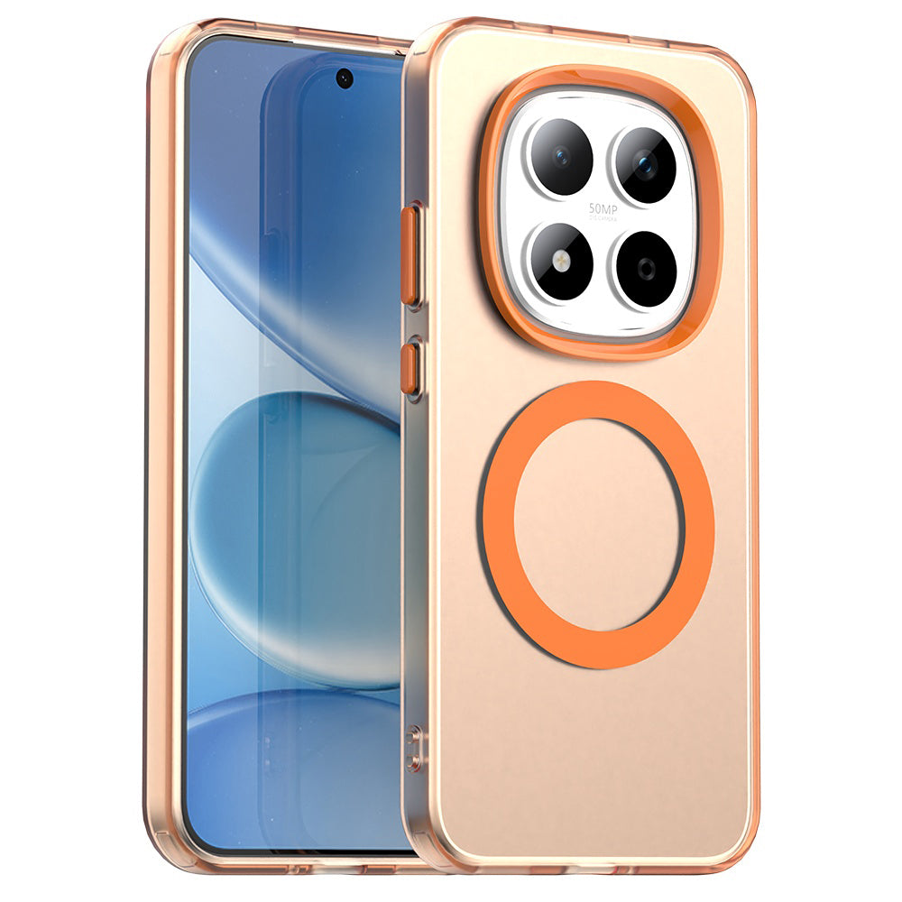Funda MagSafe para Xiaomi Redmi Note 15 Pro 5G, Techsuit, CandyCase, Naranja