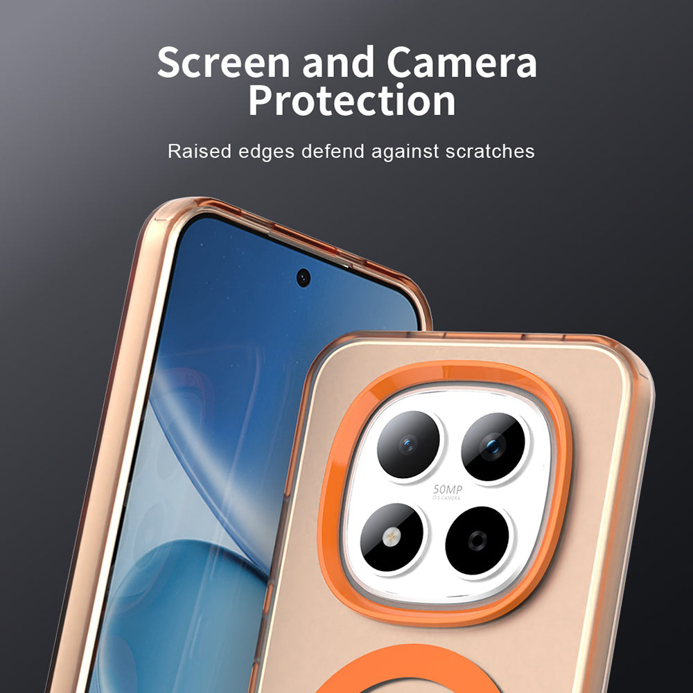 Funda MagSafe para Xiaomi Redmi Note 15 Pro 5G, Techsuit, CandyCase, Naranja