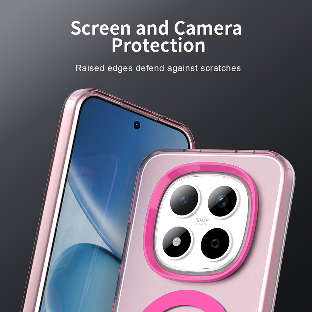 Funda MagSafe para Xiaomi Redmi Note 15 Pro 5G, Techsuit, CandyCase, Rosa