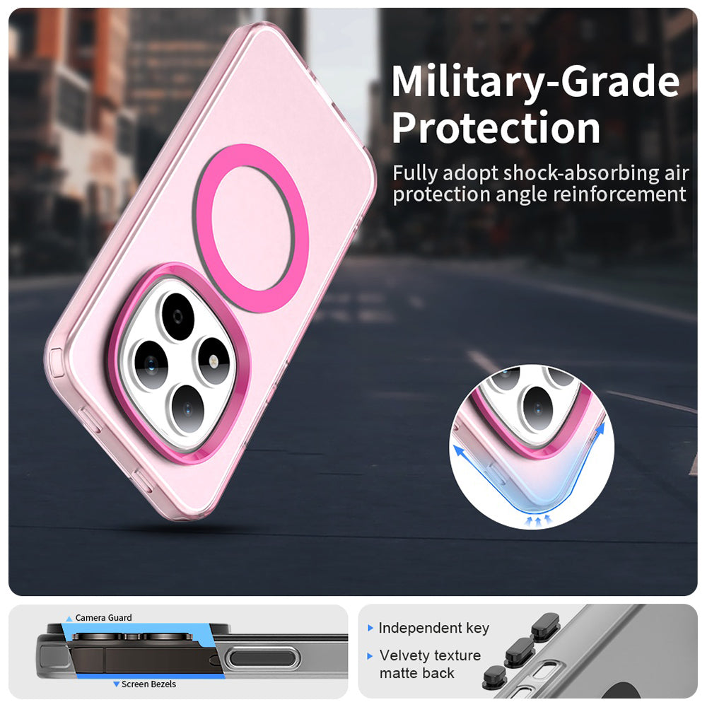 Funda MagSafe para Xiaomi Redmi Note 15 Pro 5G, Techsuit, CandyCase, Rosa