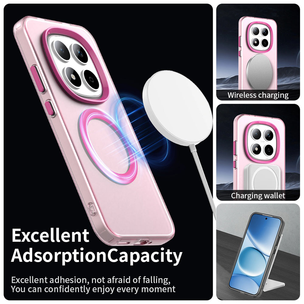 Funda MagSafe para Xiaomi Redmi Note 15 Pro 5G, Techsuit, CandyCase, Rosa