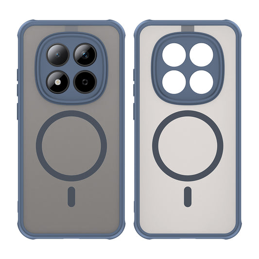 Funda MagSafe para Xiaomi Redmi Note 15 Pro 5G, Techsuit, HaloFrost II, Azul Marino