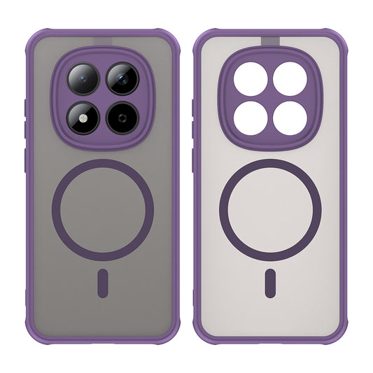 Funda MagSafe para Xiaomi Redmi Note 15 Pro 5G, Techsuit, HaloFrost II, Morado