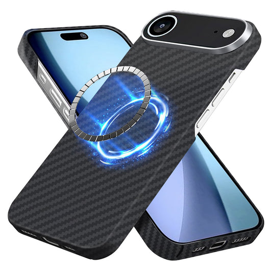 Funda MagSafe para Apple iPhone 17 Air, Techsuit, Fibra de Aramida, Negra