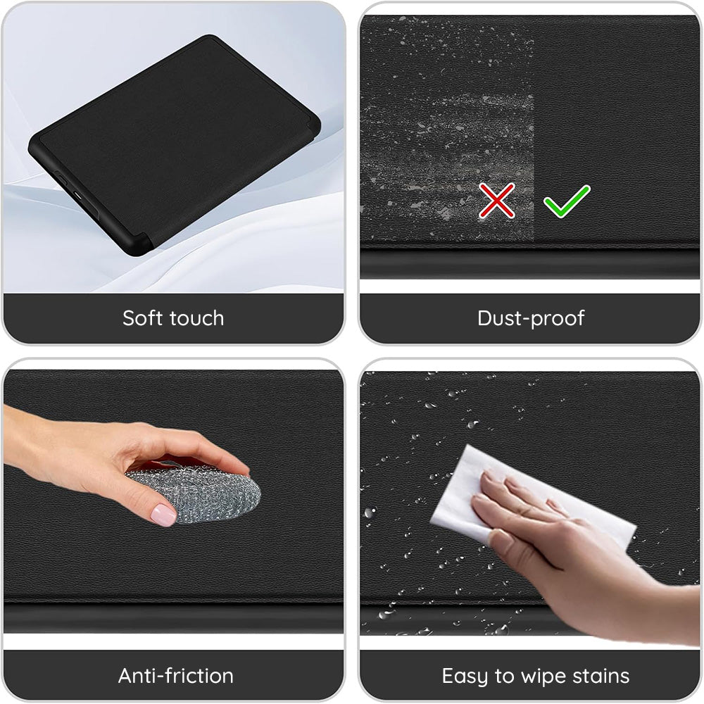 Funda para Amazon Kindle Paperwhite 5 pulgadas, Techsuit, SmartCover, Negra