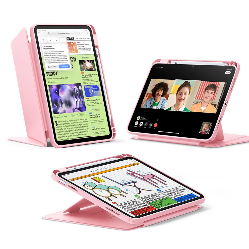 Funda para Apple iPad (2025) / (2022), ESR, Flip Hybrid, Rosa